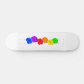 Skateboard Roses arc-en-ciel (Horz)