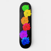 Skateboard Roses arc-en-ciel (Recto)