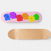 Skateboard Roses arc-en-ciel (Horz)
