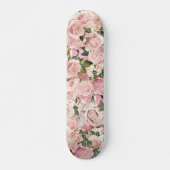 Skateboard Roses Blush Pink Gold Glam (Devant)