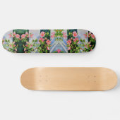 Skateboard Roses d'aquarelle rose (Horz)