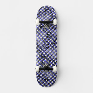 Skateboard Roses en gris
