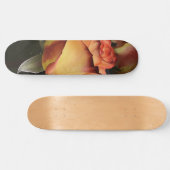 Skateboard Roses orange, rouge et jaune (Horz)