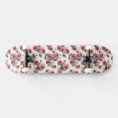 Skateboard Roses roses et Motif Feuille (Horz)