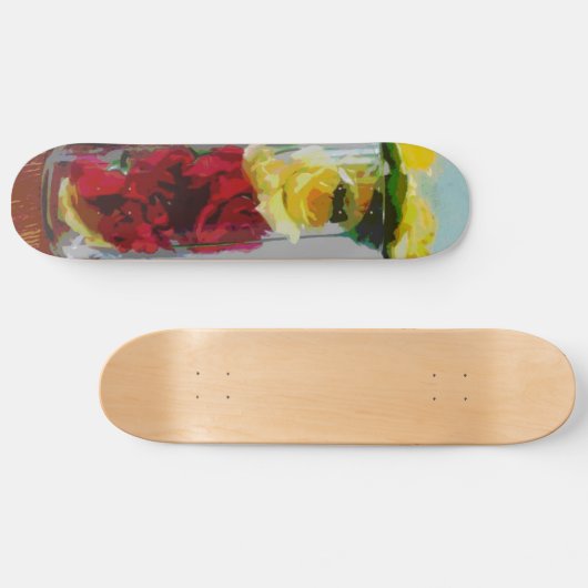 Skateboard Roses rouges (Horz)