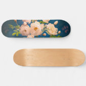 Skateboard Roses rouges en poudre romantique (Horz)