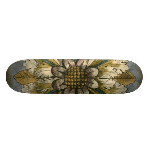 Skateboard Rosette décorative de Demask sur l'arrière - plan