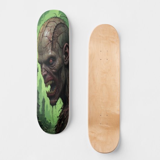 Skateboard Rotting Zombie Face - Horror (Recto)