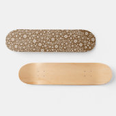 Skateboard Roue étoile Abstrait - Noyer sur bois (Horz)