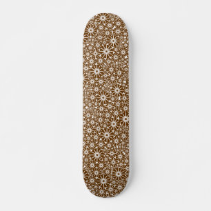 Skateboard Roue étoile Abstrait - Noyer sur bois