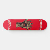 Skateboard Rouge à la main (Horz)