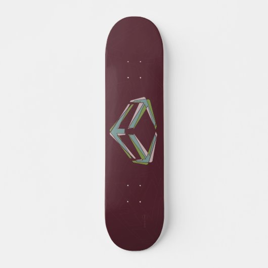 Skateboard Rouge de dynamo (Devant)