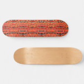 Skateboard Rouge de la forêt de bouleaux (Horz)