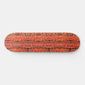Skateboard Rouge de la forêt de bouleaux (Horz)