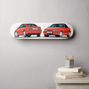 Skateboard Rouge d'Opel Calibra