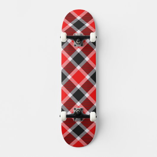 Skateboard Rouge Et Noir (Recto)