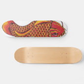 Skateboard Rouge et or Koi (Horz)