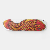 Skateboard Rouge et or Koi (Horz)