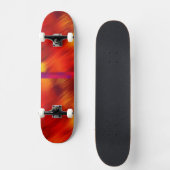 Skateboard rouge et orange (Recto)