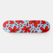 Skateboard Rouge floral (Horz)
