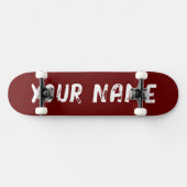 Skateboard Rouge foncé (Horz)