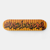 Skateboard rouge jaune - Skateboard (Horz)