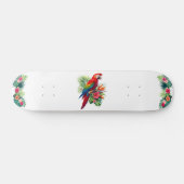 Skateboard Rouge macaw tropical floral (Horz)