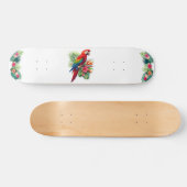 Skateboard Rouge macaw tropical floral (Horz)