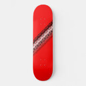 Skateboard Rouge noir blanc moderne Funky 4Jess (Recto)