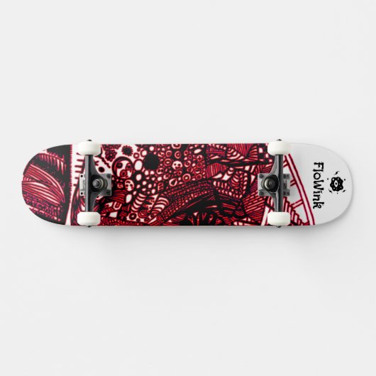 Skateboard Rouge noir cool (Horz)