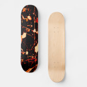 Skateboard Rouge noir jaune (Recto)