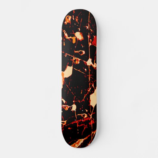 Skateboard Rouge noir jaune (Recto)