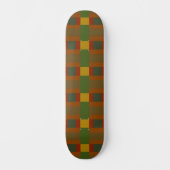 Skateboard Rouge or Olive Vert orange Bloc couleur Imprimer (Recto)