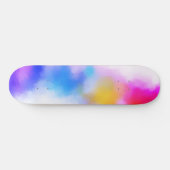 Skateboard Rouge rose Bleu violet Jaune moderne coloré (Horz)