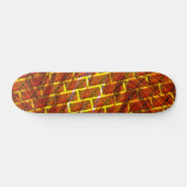 Skateboard Rouge taché, rayé, doré ou effet brique? (Horz)