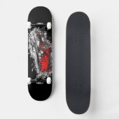 Skateboard rouge voiture Abstraite (Recto)