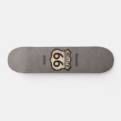 Skateboard Route 66 (personnalisable) (Horz)