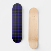 Skateboard Royal Blue Black Plaid (Recto)