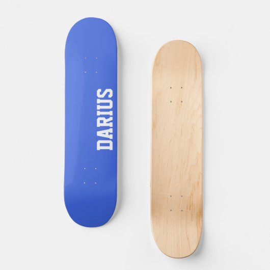 Skateboard Royal Blue Nom moderne | Classique tendance (Recto)