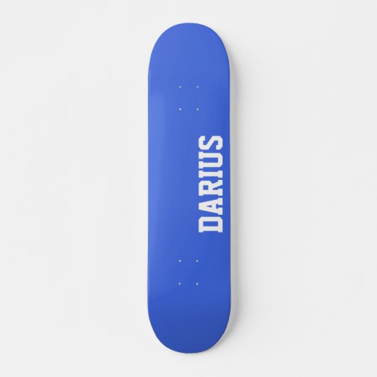 Skateboard Royal Blue Nom moderne | Classique tendance (Devant)
