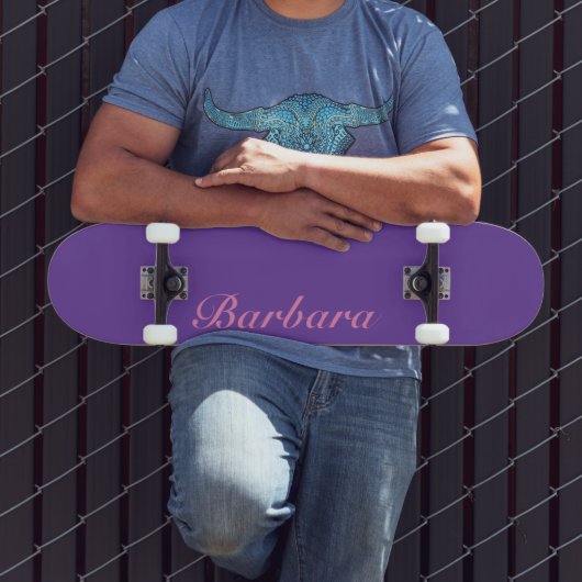 Skateboard Royal Violet Nom Élégant | Classique Tendance (Extérieur 3)