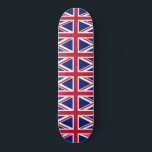 Skateboard Royaume-Uni (British Flag) (Union Jack) (Royaume-U<br><div class="desc">Ce dessin présente le drapeau national du Royaume-Uni, également connu sous le nom d'Union Jack. Le drapeau est également connu sous le nom de drapeau de l'Union royale au Canada. Il remonte au début du 17ème siècle, lorsque James I avait hérité des trônes anglais et irlandais, qui lui permit d'unir...</div>