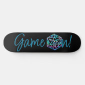 Skateboard RPG Game On | Holo Retro PnP Tabletop Gamer Dice (Horz)