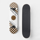 Skateboard Ruban de fleurs Brown par Kenneth Yoncich (Recto)