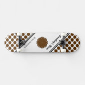 Skateboard Ruban de fleurs Brown par Kenneth Yoncich (Horz)