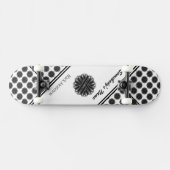 Skateboard Ruban de fleurs noires par Kenneth Yoncich (Horz)