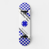 Skateboard Ruban de trèfle bleu par Kenneth Yoncich (Recto)
