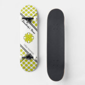 Skateboard Ruban de trèfle jaune par Kenneth Yoncich (Recto)