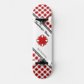 Skateboard Ruban de trèfle rouge par Kenneth Yoncich (Recto)