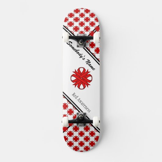 Skateboard Ruban de trèfle rouge par Kenneth Yoncich (Recto)
